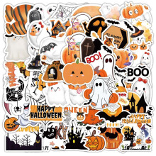 Halloween-Aufkleber für Kinder, Jugendliche und Erwachsene, starke Haftung, wasserfestes Vinyl, nicht wiederholende Muster für Geschenktüten,