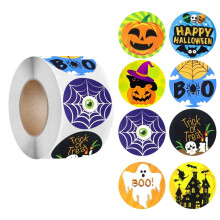 Halloween-Aufkleber für glatte Oberflächen, kindersicherer, ablösbarer Klebstoff für Halloween-Dekorationen, 1,5 Zoll großes, exquisites Design