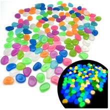 Glow In The Dark Rocks, Multi Color Luminous Fish Tank Stone, Safe And High Quality, Non-Toxic Non-Radioactive, Outdoor Pathway Decoration For