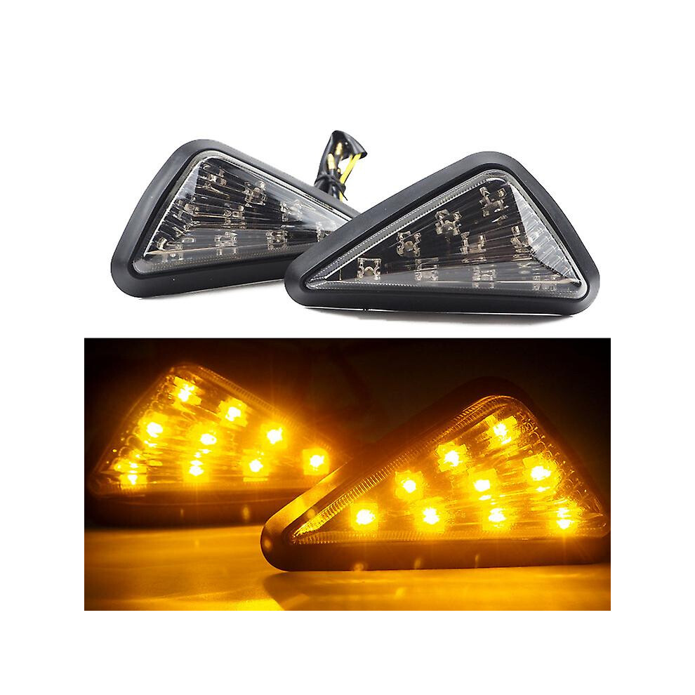High Power Led Turn Signals, Triangle Cup Design Ensures Enhanced Visibility For All Weather Riding Conditions 9405630404715