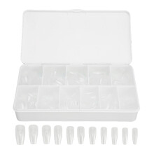 550 Clear Nail Tips for DIY Art Salons Events - Multiple Sizes