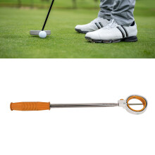 Teleskopischer Golfball-Retriever aus Edelstahl, 8-teilig, orange-weiß