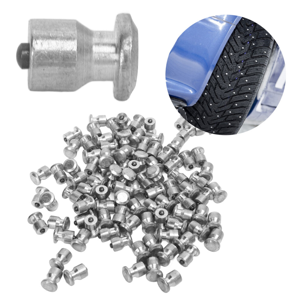 100Pcs Anti-Skid Snow Tire Studs For Cars Motorcycles & Tractors 9441372956457