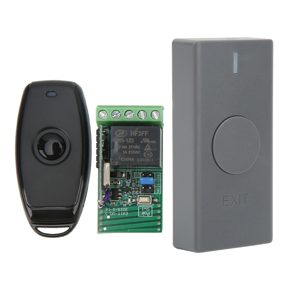 Door Entry Access Control System With Exit Button & Remote 12V Dc For Entrance 9461372957629