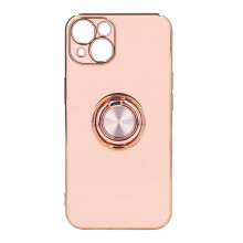 Ring Stand Case voor iPhone 13 Pro, slanke, zachte TPU-hoes met draaibare ringhouder, magnetische standaard, schokbestendige bescherming,