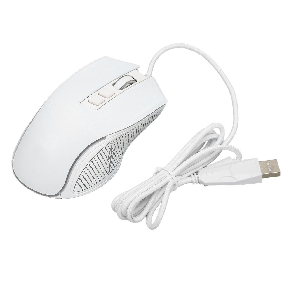 Rgb Backlit Gaming Mouse Usb2.0, 4 Dpi Options, Ergonomic White 8411374566900