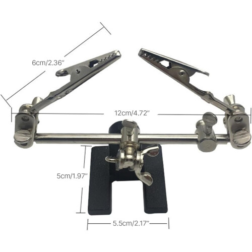 Soldering Helping Hands with Magnifier, Adjustable Third Hand Station, PCB Holder for Hands Work 2