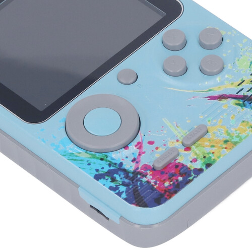 HD Output Retro Handheld Game Console 3.0 Inch Screen Blue with AV 2