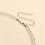 Sparkling Clear Bead Stackable Necklace Romance Tassels Heart 7