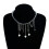 Sparkling Clear Bead Stackable Necklace Romance Tassels Heart 5