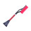 Detachable Snow Brush Ice Scraper 24x68cm Thick EVA Handle Red 3
