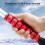 Detachable Snow Brush Ice Scraper 24x68cm Thick EVA Handle Red 4