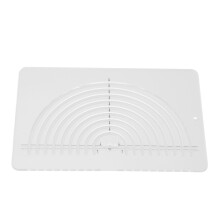 Quilting Ruler for Fabric Projects, Smooth Cutting Clear Acrylic Semicircle Tool with Precision Measurements, Fabric Circle Cutter for Sewing