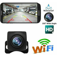 Revolutionäre WLAN-Rückfahrkamera für Autos mit Echtzeit-Videoübertragung, optimiert für Android- und Apple iOS-Geräte, mit H.264-Komprimierung.