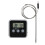 BBQ Grill Thermometer With Digital Display And Timer Function Stainless Steel Probe Programmable Temperature Alert Wall Mounted Kitchen Thermometer 1