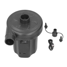 Batteridrevet luftpumpe for oppblåsbare båter, elektrisk blåser med hurtigfylling og tre dyser. Perfekt for camping, båter, baderinger - Ideal