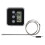 BBQ Grill Thermometer With Digital Display And Timer Function Stainless Steel Probe Programmable Temperature Alert Wall Mounted Kitchen Thermometer 2