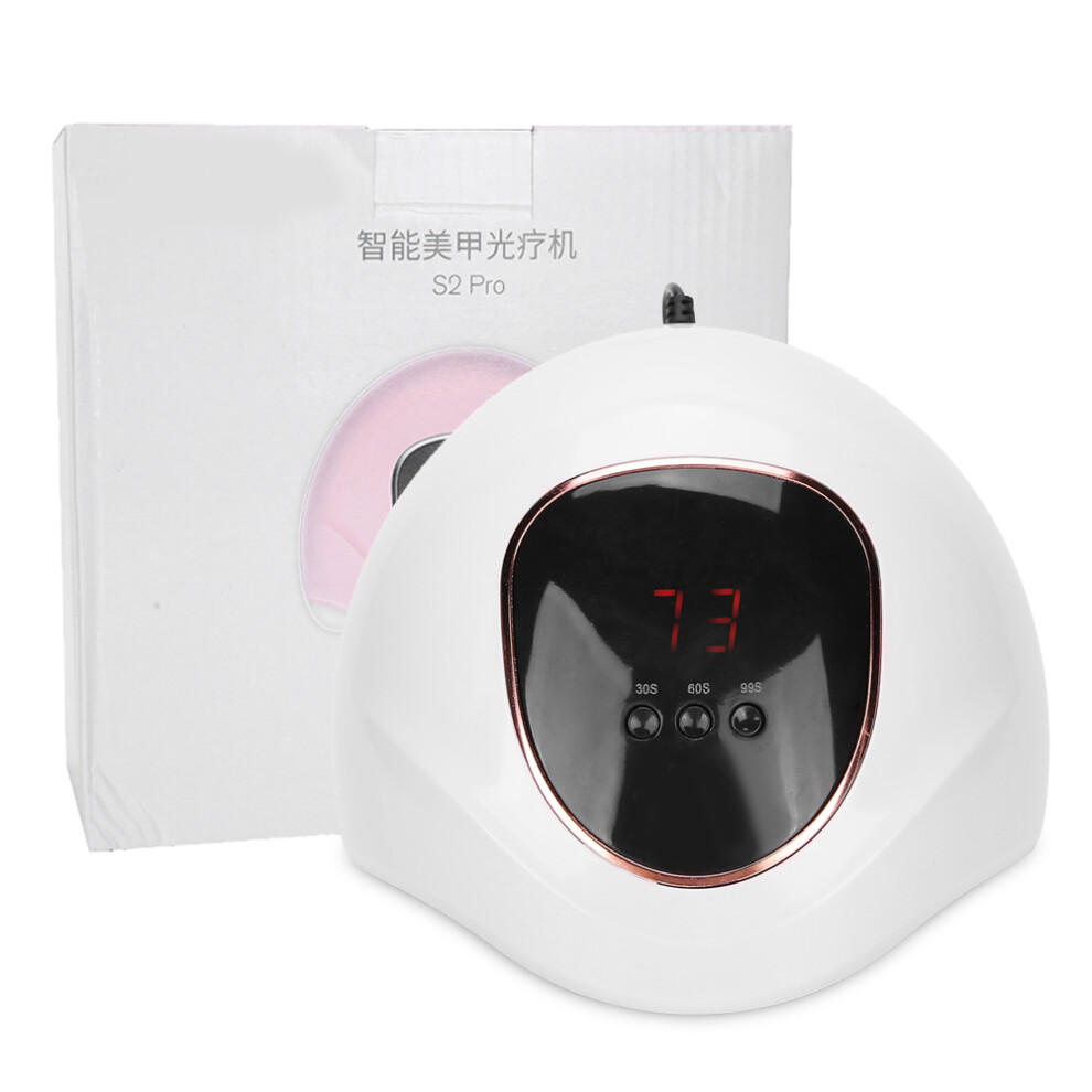 Light Professional Nail Art Lamp, 72W Uv Led Nail Dryer For Gel Polish With Dual Source Technology, Fast Nail Curing Salon Grade Lamp For Home And