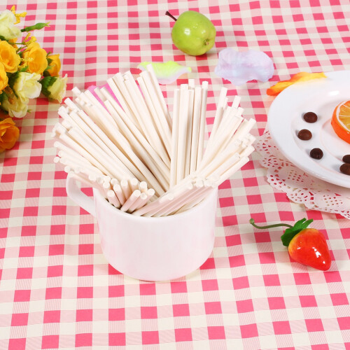 Flexible Modeling Tools, Square Craft Rods For Creative DIY Projects And Smooth Safe Surface, Natural Bamboo Sticks Great For Small Chocolate 1