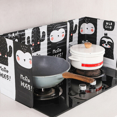 Foldable Design Cooking Surface Protection, Heat Insulation Non-stick Surface for Anti Splatter Shield 1