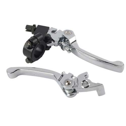 Adjustable Brake Levers, Folding Clutch for 7/8" Compatible Handlebars Ensuring Smooth Control and Safety
