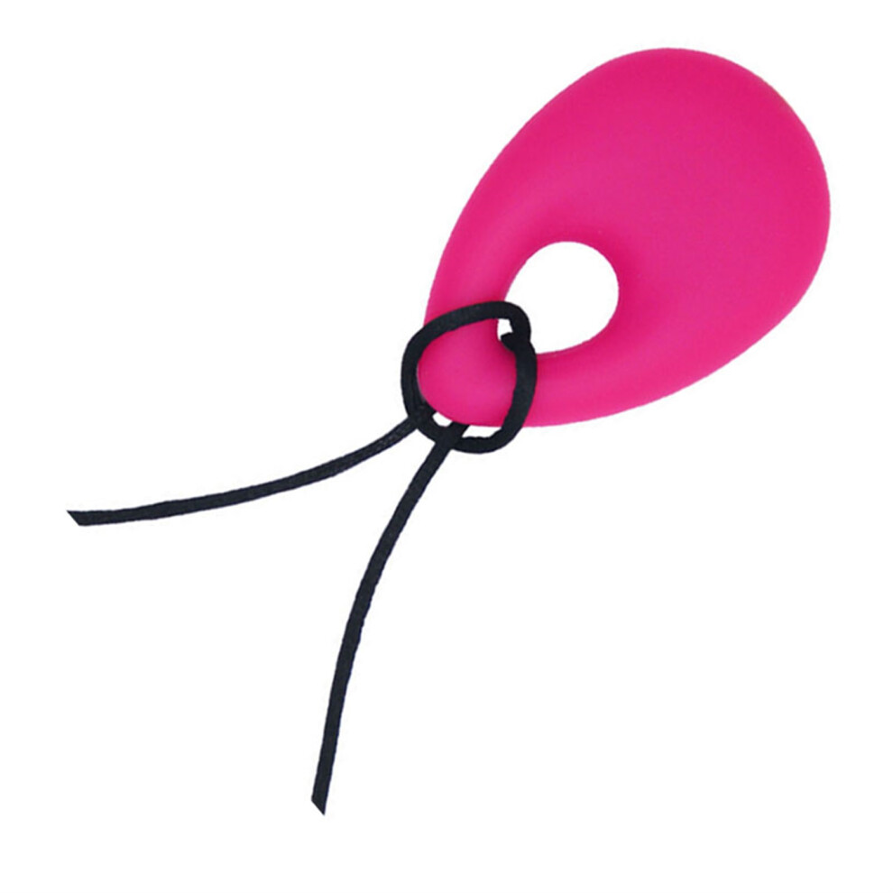 Safe Exquisite Rose Silicone Baby Chew Necklace, Teething & Sensory Toy Red