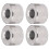 8Pcs 1/10 RC Steel Round Columns, Silver, 7x5mm, 3mm Hole 6