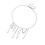 Modern Stackable Rhinestones Heart Drop Chain Chokers Jewelry 1