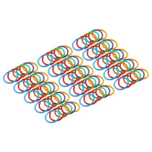 60PCS Colorful PP Loose Leaf Rings 35mm Book Binder Rings