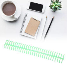10x Grüne Spiralbindungskapseln 130 Blatt Kapazität 16mm für Büro & Schule
