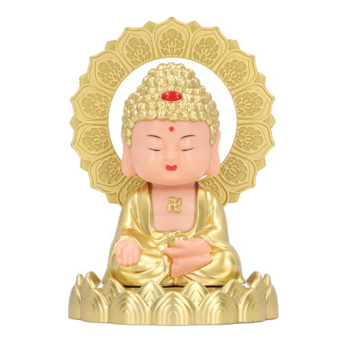 Solar Buddha Statue 129g 12x8.5x8.5 cm Plastic