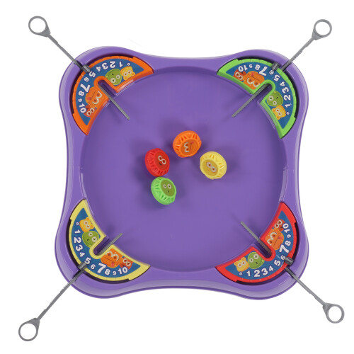 Toy Top Interactive Gyroscope Disc Battle Game for 4 Players, Plastic