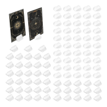 Card Stand-98 PCS Clear Plastic Photo Holders For Tables, Versatile Place Cards For Table Numbers, Board Game