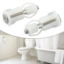 WC Toilet Seat Screws Nut Cover Lid Pan Fixing Kit with Stainless Steel and Plastic for Secure Top Fix Toilet Seat Attachments