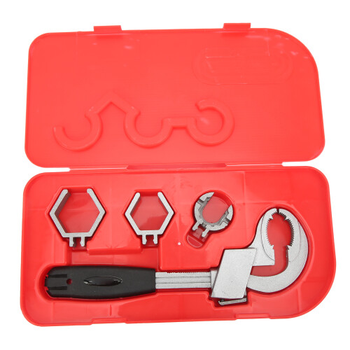 Multi-Functional Aluminum Sink Wrench, Adjustable Large Opening Faucet Spanner 1