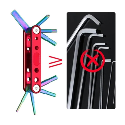 Compactly Folding Allen Wrench Set Torques Enhancement Tool Fold Away Design 1