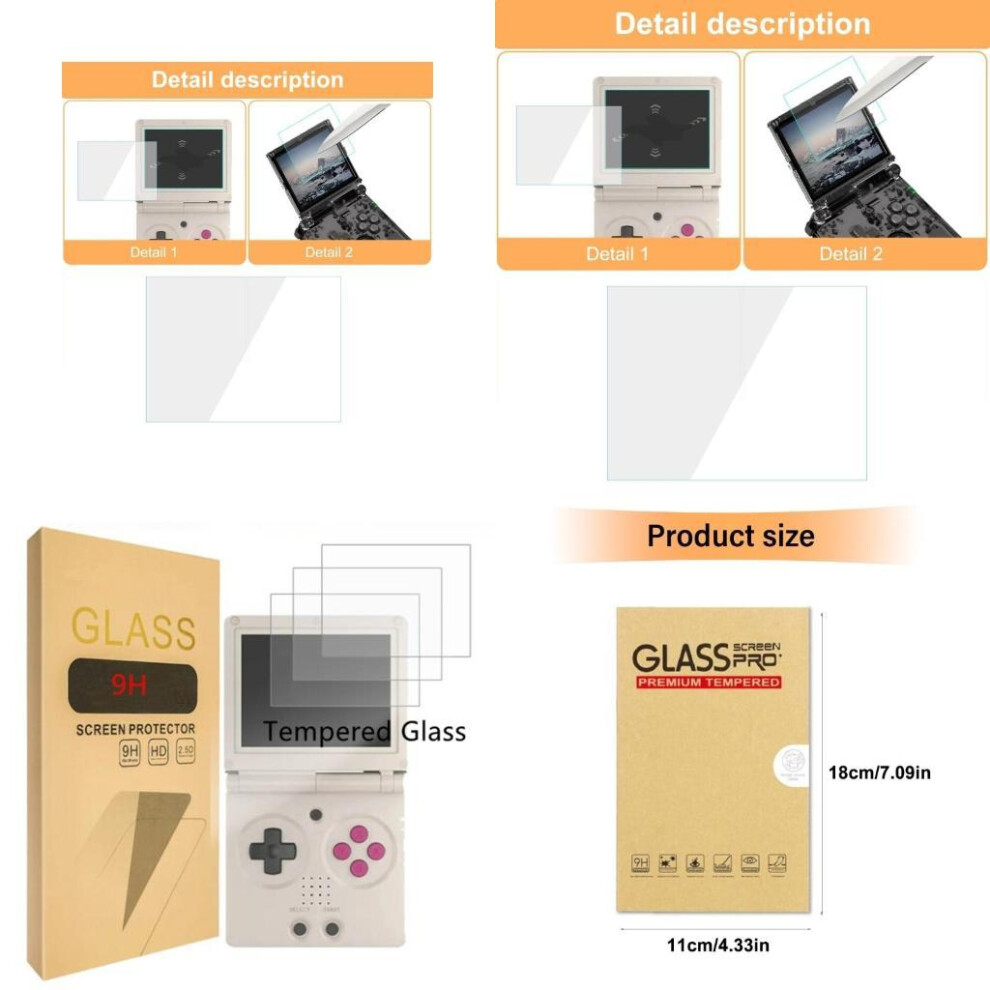 652F Tempered Film Scratch Proof Console Screen Protector Cover Antifingerprint Oil Resistant For Rg35xxsp 6935161553079