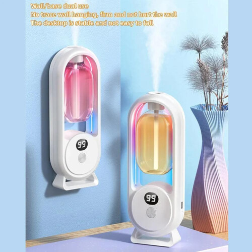 Automatic Aroma Diffuser Hotel Household Fragrance Spray Machine Mini Bathroom Deodorizer Rechargeable Perfume Diffuser Machine 2