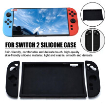 Split Soft Silicone Cover For Switch2 Game Console Protective Skin Cover Waterproof Anti-Slip Protect Sleeve Game Console Cover