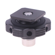 Camera Adapter With Hot Shoe 3/8" And 1/4" Threaded Hole For Studio Tripod Smartphone Rig Gimbal Stabilizer LED Panel