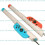 1 Pair Drumstick Game Drum Stick for Switches Joypad Controller Replacement Left and Right Small Handle Drumsticks 7