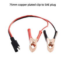 1 Piece 14AWG Connectors Cord M20 36CM 2Pin SAE Quick Disconnect Plug To Battery Alligator Clips Cable Clamps