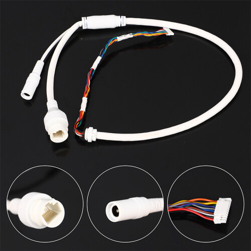 Ethernet Lan Cable PoE RJ45 Network Cable 10 Pin 10 Core For Hikvision Network Ip Camera 1