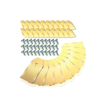 Lâminas de substituição para cortador de grama robótico, substituição para Luba com revestimento de titânio, kit de lâminas de corte