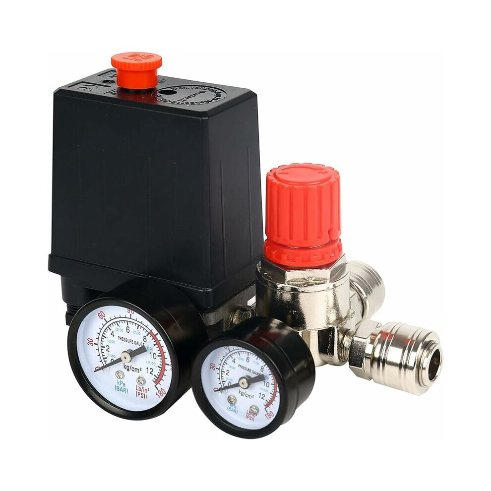 Wear-Resistant Piston Seal For Air Compressor Pressure Switch Systems, Regulator With Gauges Enabling Fast Pressure Reduction And Piston Structure 9433291945513