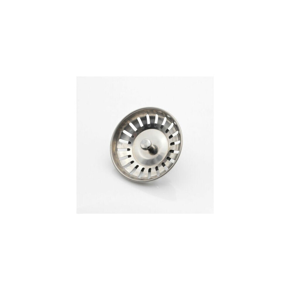 Kitchen Sink Filter Basket With Rubber Stopper, Rust Resistant Stainless Steel Drain Strainer For Overflow Sinks, Easy To Clean And Smooth Design For 9009791579338