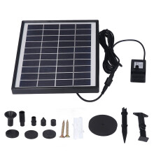 Pompe à eau solaire submersible en silicium polycristallin et verre trempé pour aquarium et fontaine