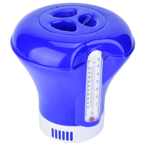 Adjustable Flow Control Chlorinator For Large Capacity Pool Chemical Dispenser, Durable Floating Spa Floater Ensures Balanced Delivery, Versatile 1