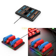 K32C Replacement Game Controller Charging Station 4 in 1 with LED Light Charging