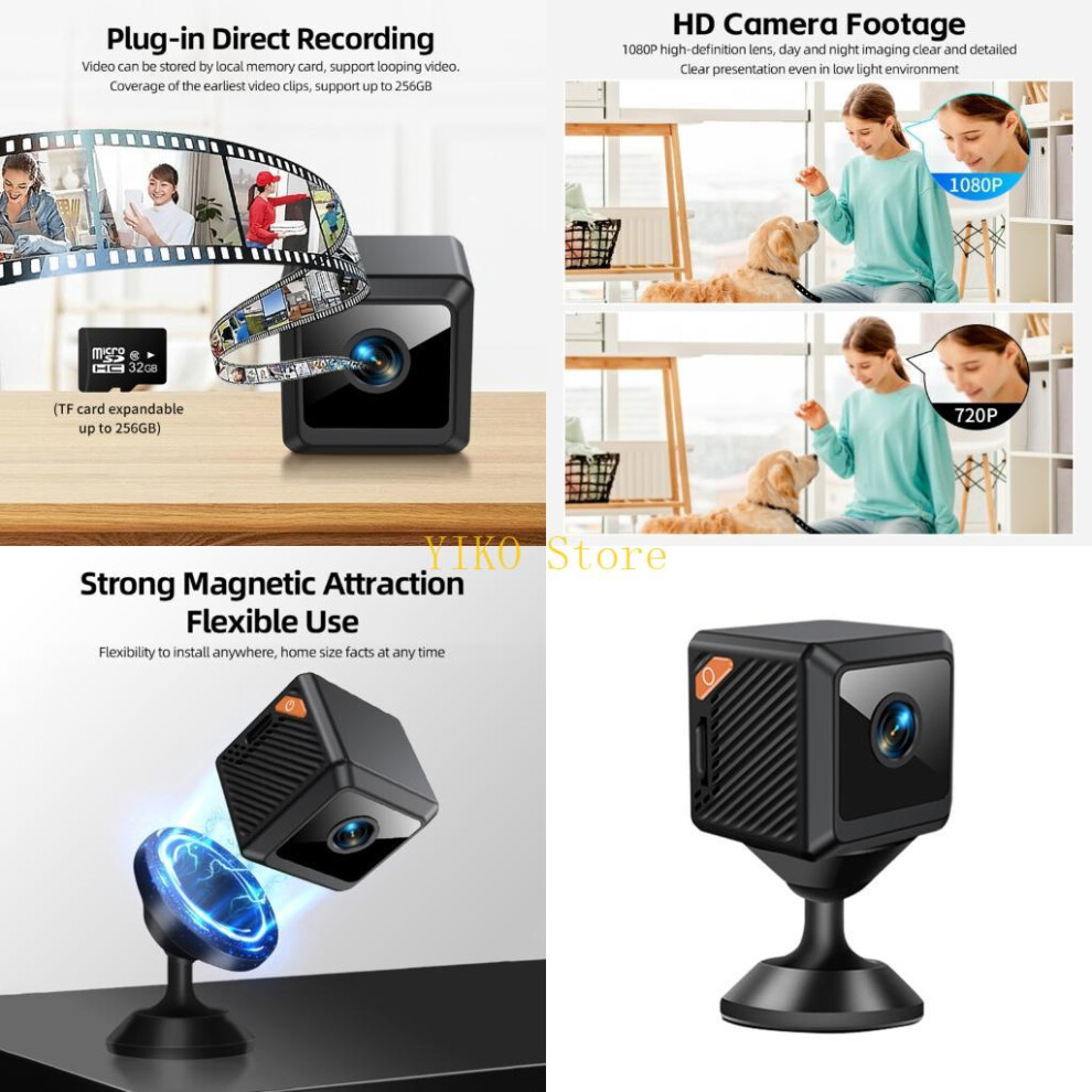 K32c Compactly Wifi Camera 140Degree Lens Motion Sensors Alerts Mobile Notifications 6935161534061